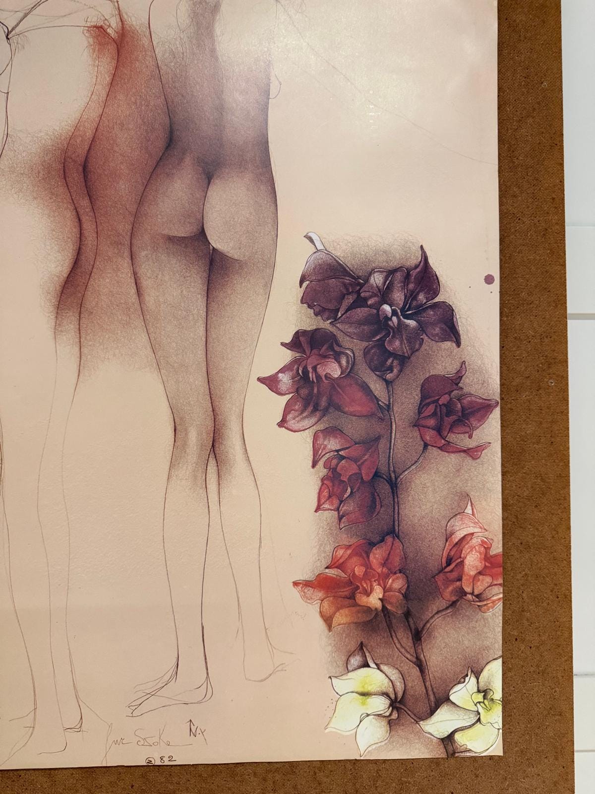 Vintage Kunstposter Orchideen für John von Bruno Bruni