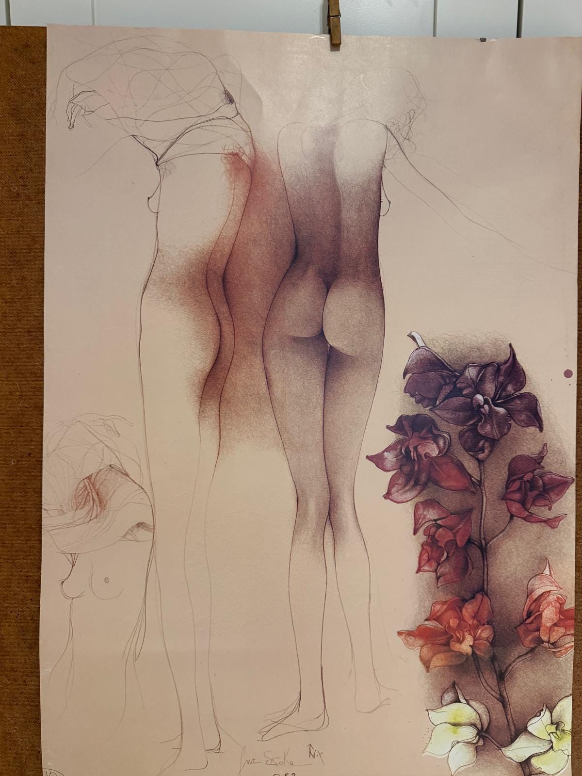 Vintage Kunstposter Orchideen für John von Bruno Bruni