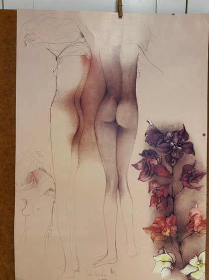 Vintage Kunstposter Orchideen für John von Bruno Bruni