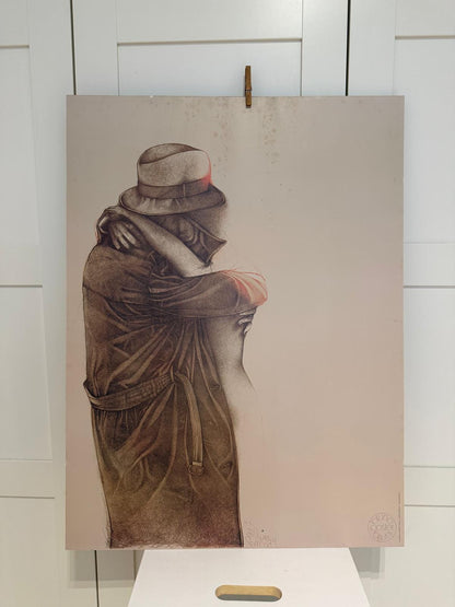 Vintage Offset-Lithographie Tenerezza von Bruno Bruni für Lineart GmbH