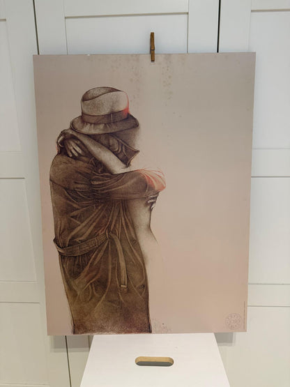 Vintage Offset-Lithographie Tenerezza von Bruno Bruni für Lineart GmbH