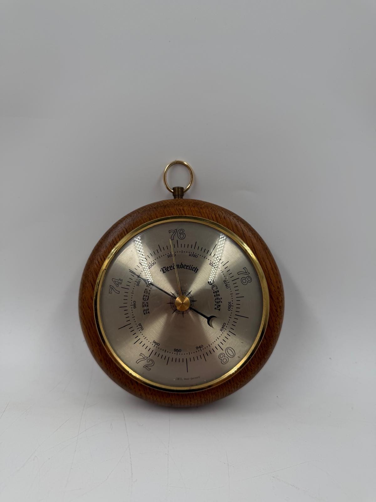 Vintage Wand Barometer Wetterstation antiker Look