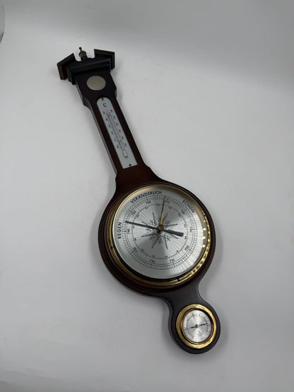 Vintage Wand Wetterstation Barometer von KlassikDekorative