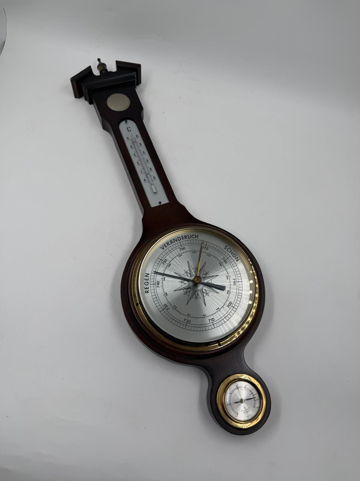 Vintage Wand Wetterstation Barometer von KlassikDekorative