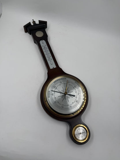 Vintage Wand Wetterstation Barometer von KlassikDekorative