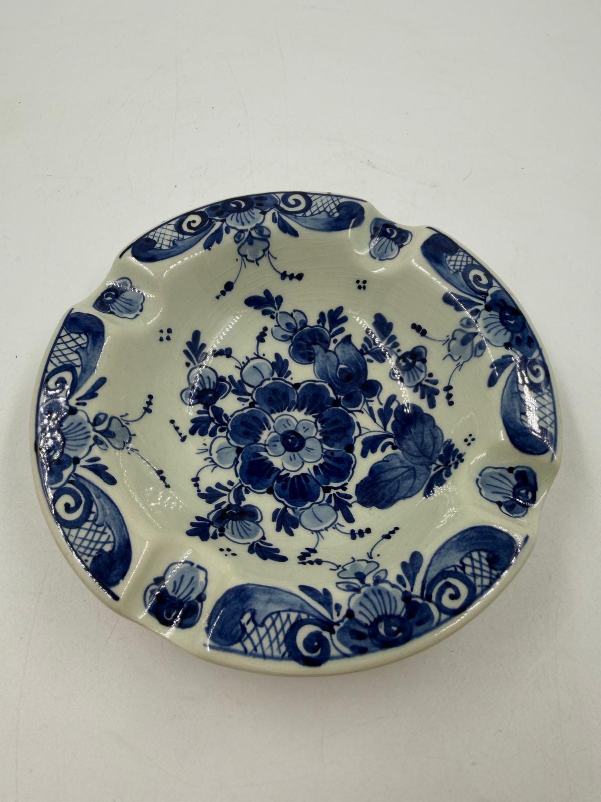 Vintage Aschenbecher Regina Delfts Blauw von Regina