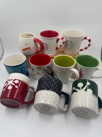 Vintage Tasse Set von 10 Starbucks verschiedene Designs