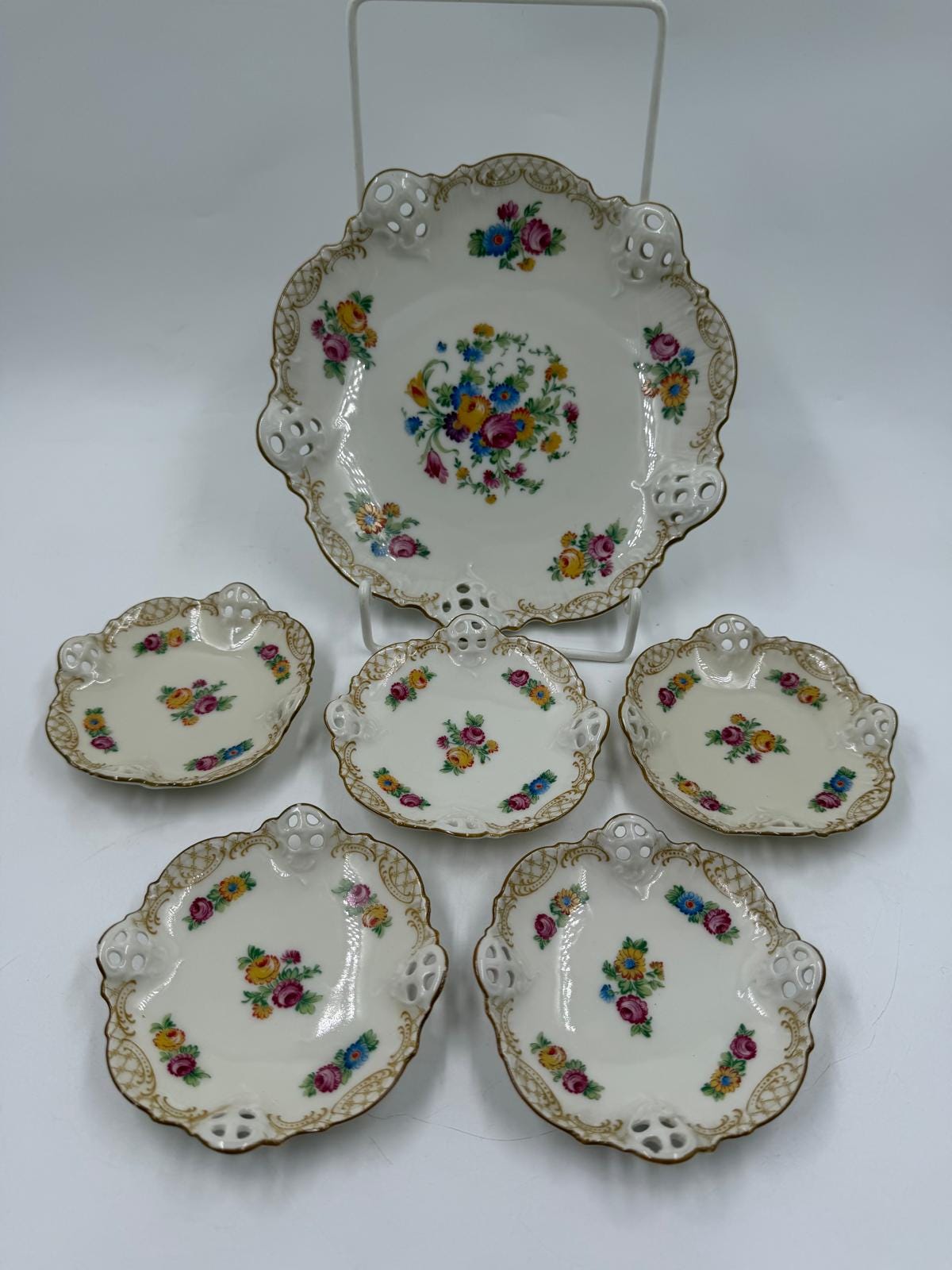 Vintage Schale Set von 6 Hellbrunn von Rosenthal