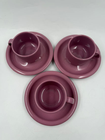 Vintage Kaffeetasse Set von 3 von Wächtersbach Keramik