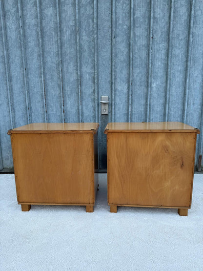 Vintage Nachttisch Set von 2 aus Holz
