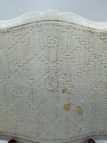 Vintage Tablett Florentiner Stil mit Mohnblumen