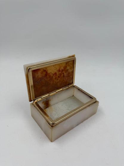 Vintage Dose Onyx und Messing