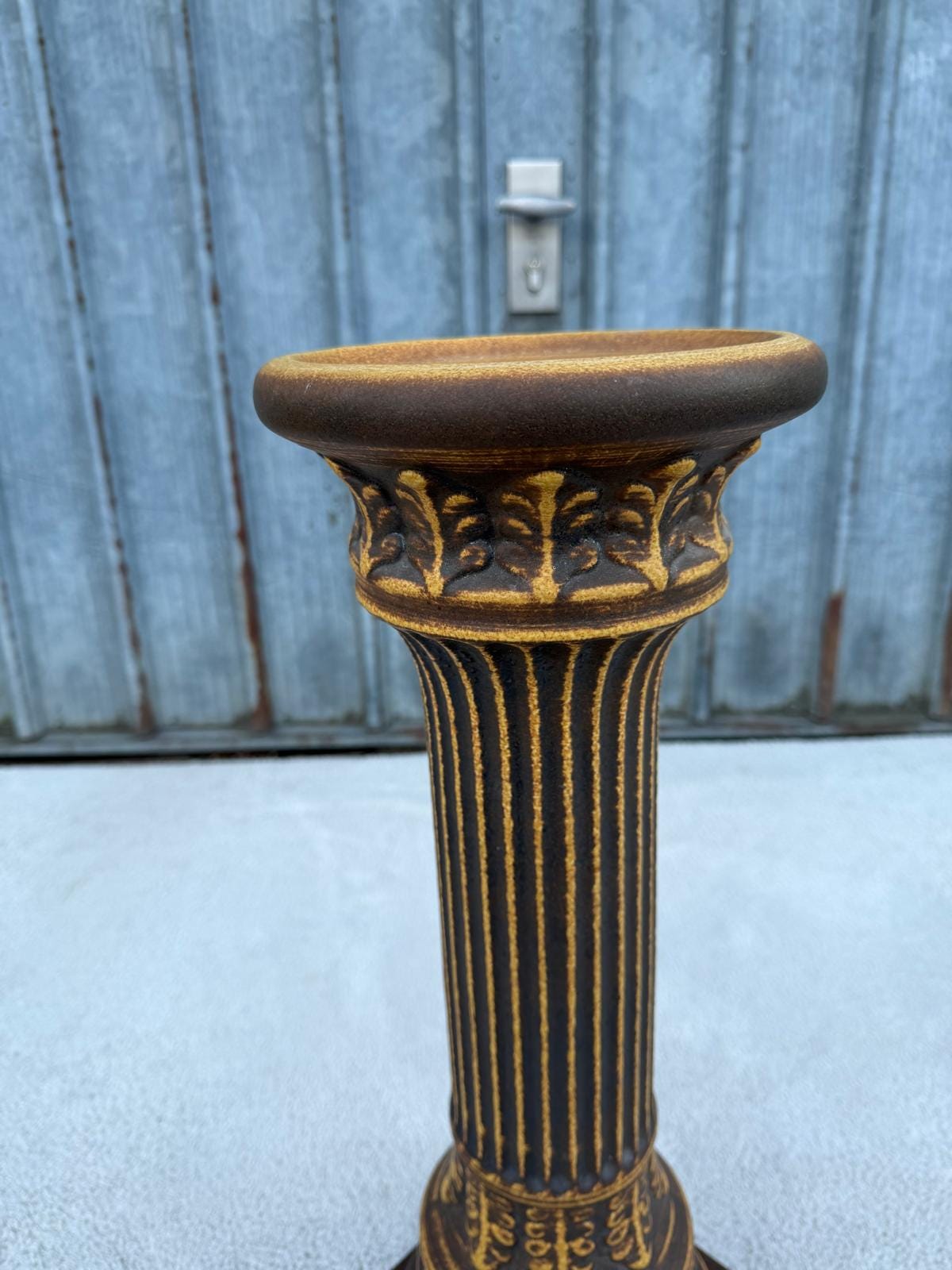 Vintage Säule Keramik römisch-griechisch 57 cm hoch