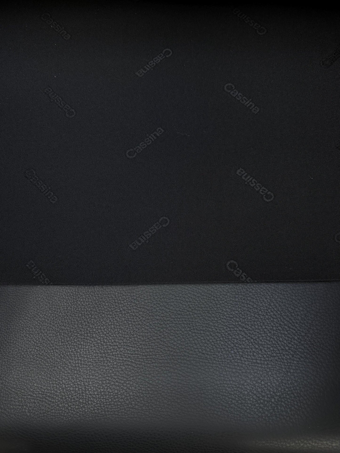 Vintage Sofa Maralunga von Vico Magistretti für Cassina in schwarzem Leder