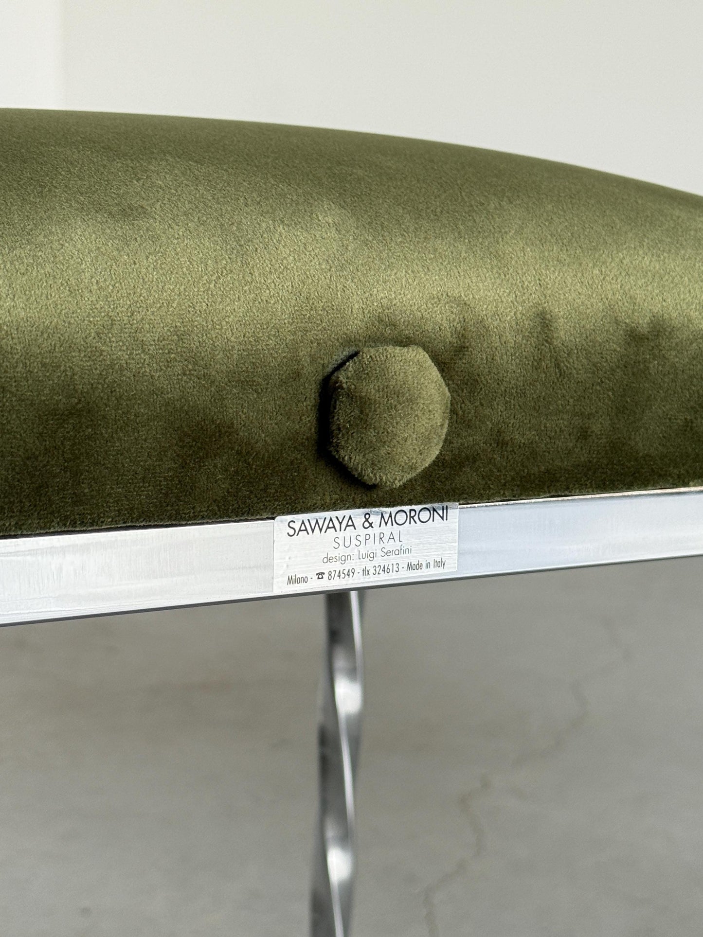 Vintage Stuhl Suspiral von Luigi Serafini für Sawaya und Moroni, Set von 2