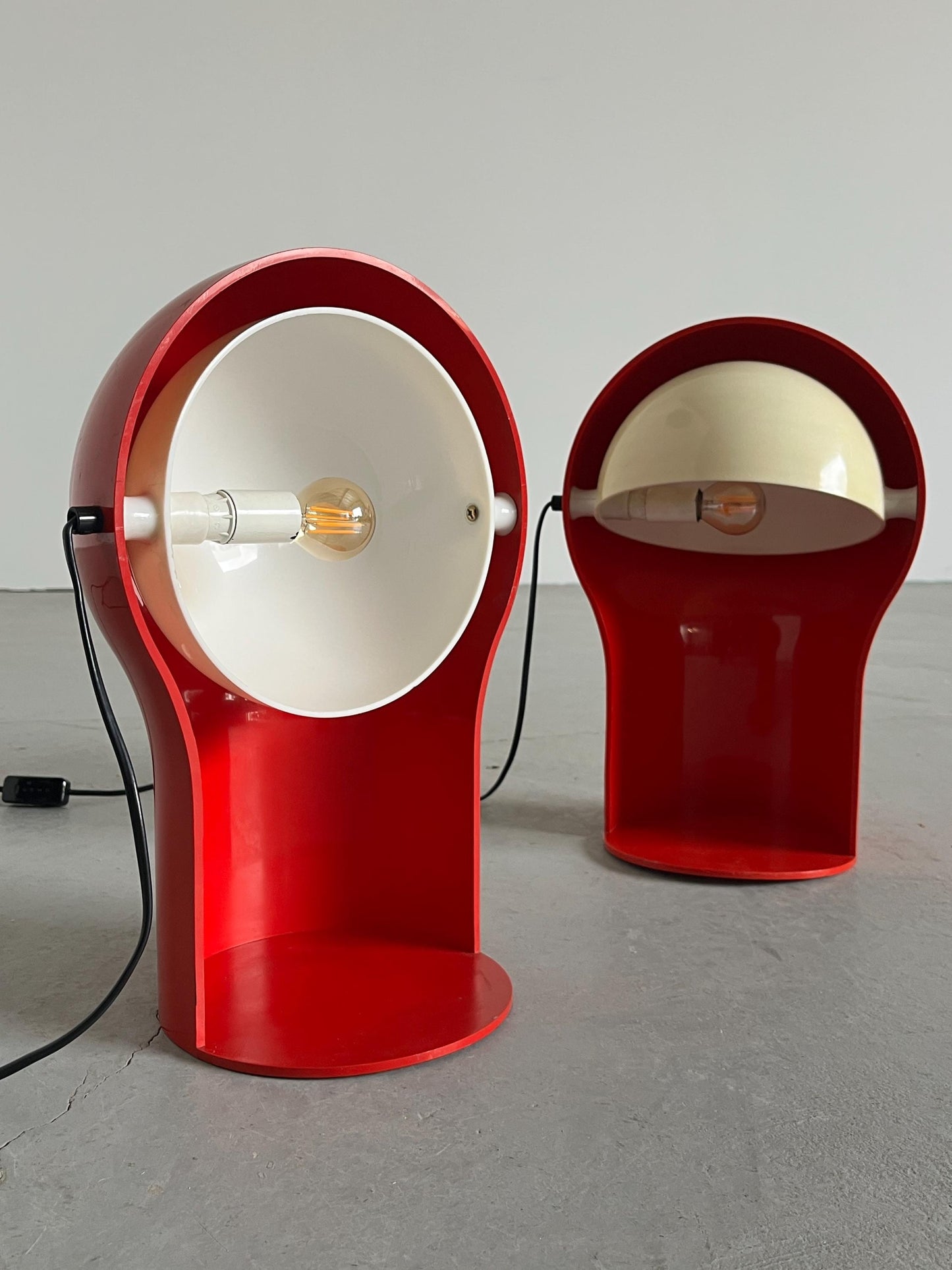 Vintage Tischlampe Telegono von Vico Magistretti für Artemide, Set von 2