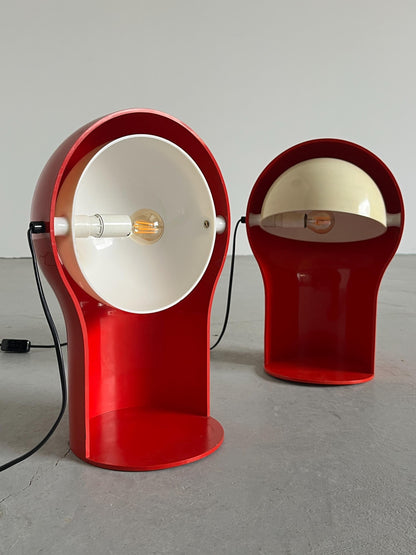 Vintage Tischlampe Telegono von Vico Magistretti für Artemide, Set von 2