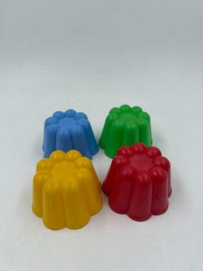 Vintage Puddingform Set von Dr. Oetker bunt