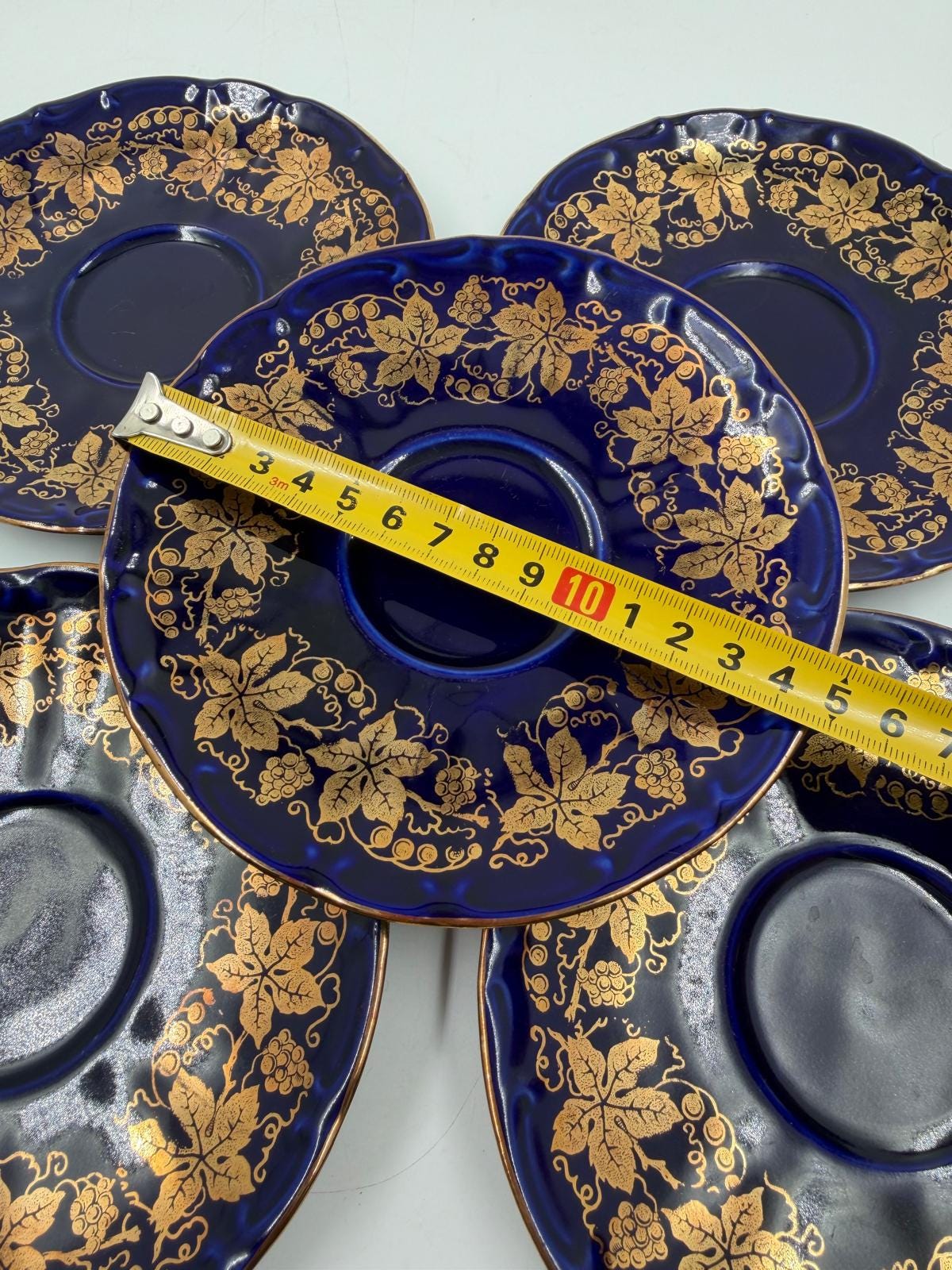 Vintage Porzellan-Service Bareuther Echt Kobalt Set von 5 von Bareuther seltenes Sammlerstück