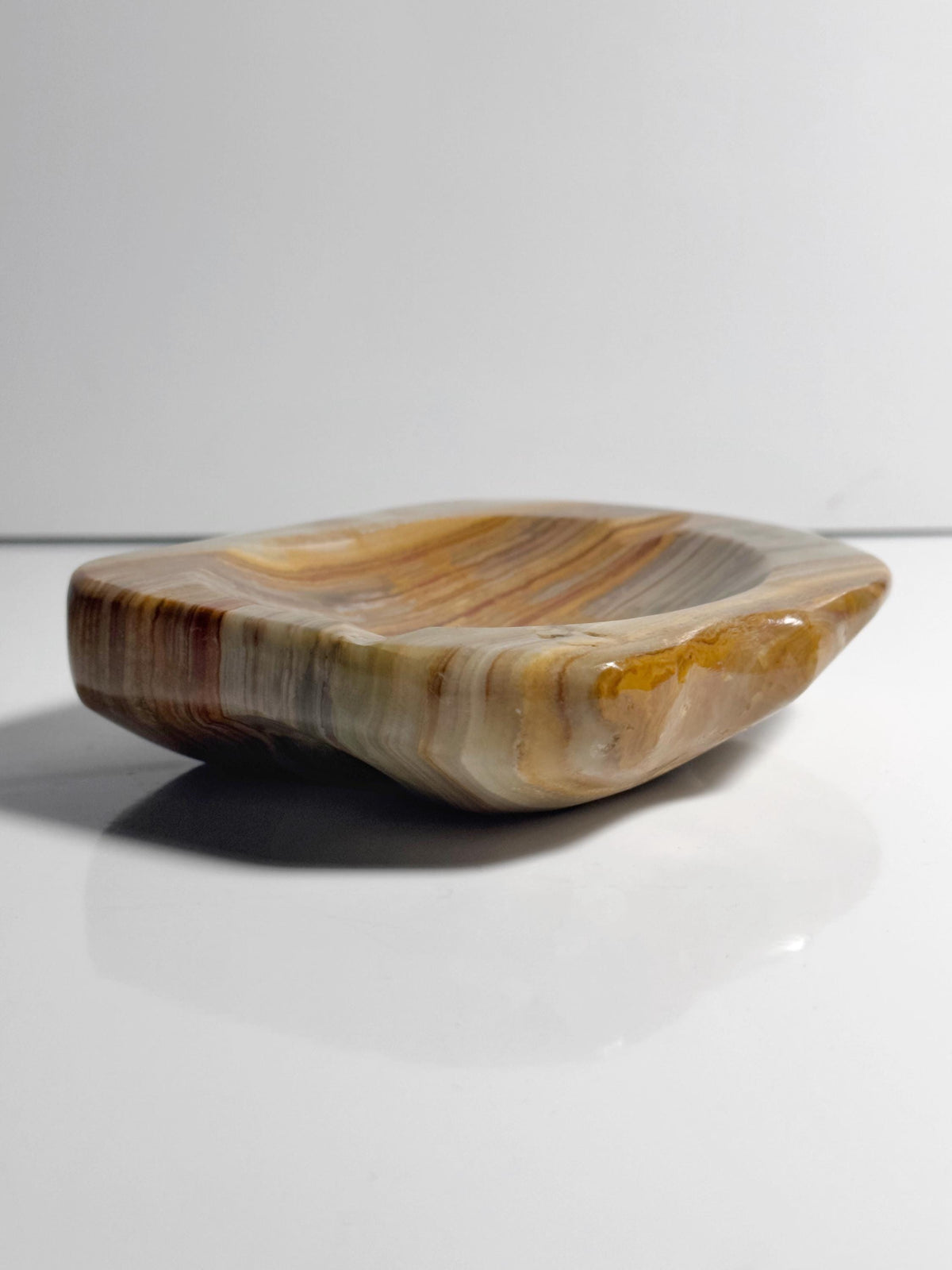 Vintage Aschenbecher Onyx von Italien Mintgrün