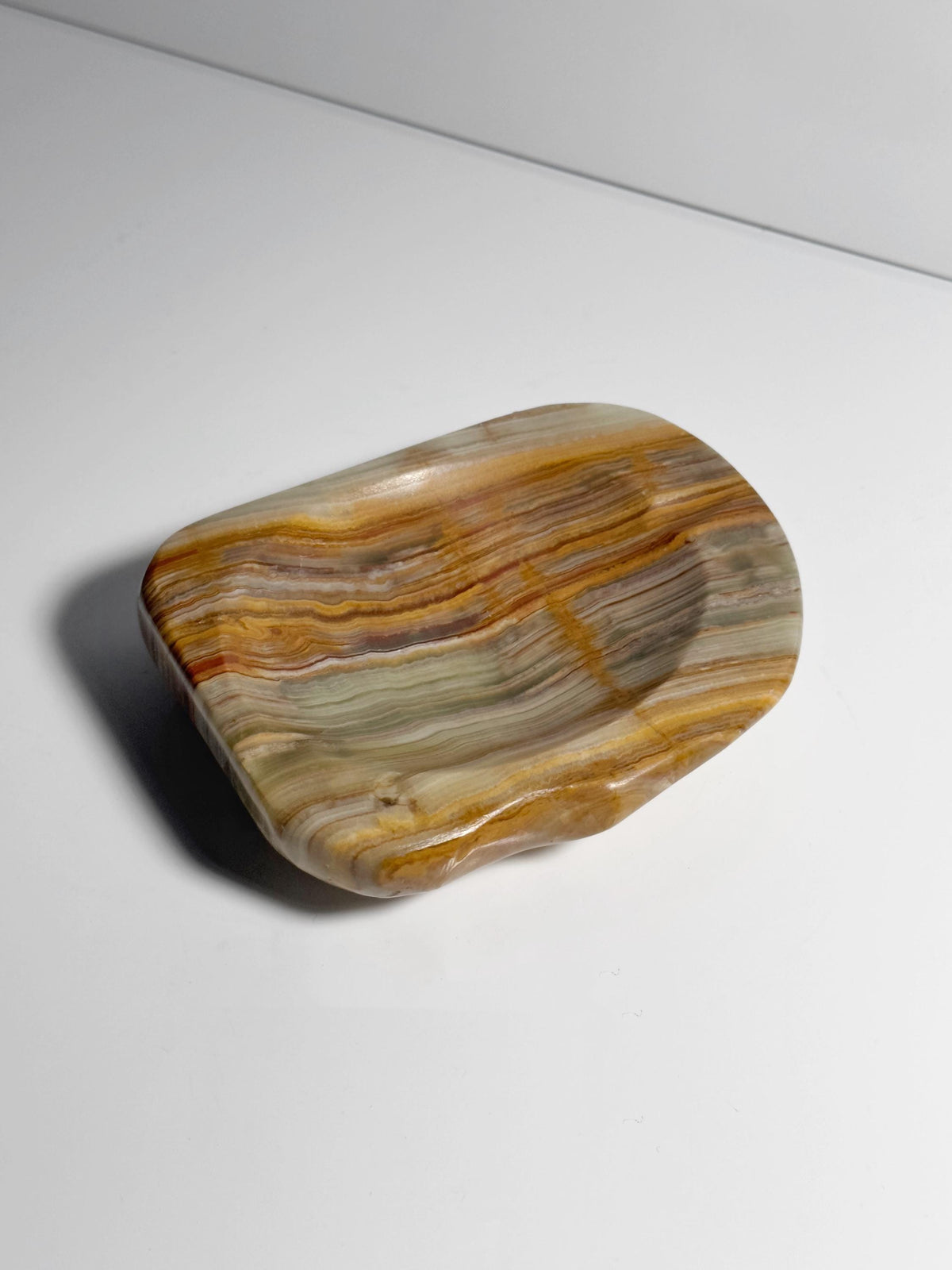 Vintage Aschenbecher Onyx von Italien Mintgrün