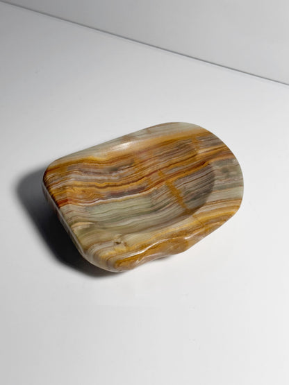 Vintage Aschenbecher Onyx von Italien Mintgrün