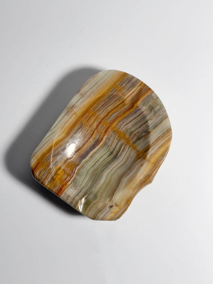 Vintage Aschenbecher Onyx von Italien Mintgrün