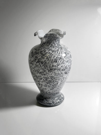 Vintage Vase Murano Glas Tortoise Italien 1980er