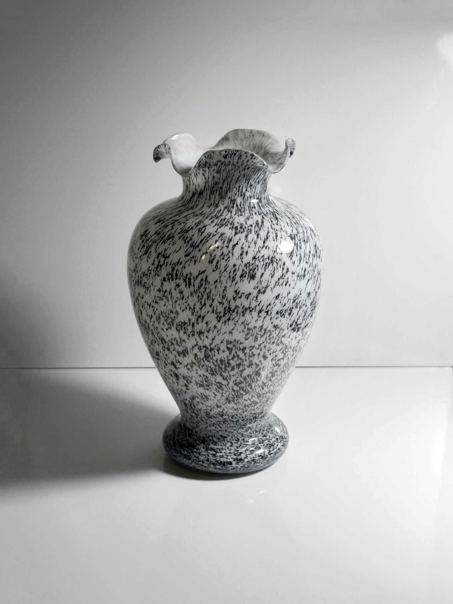 Vintage Vase Murano Glas Tortoise Italien 1980er