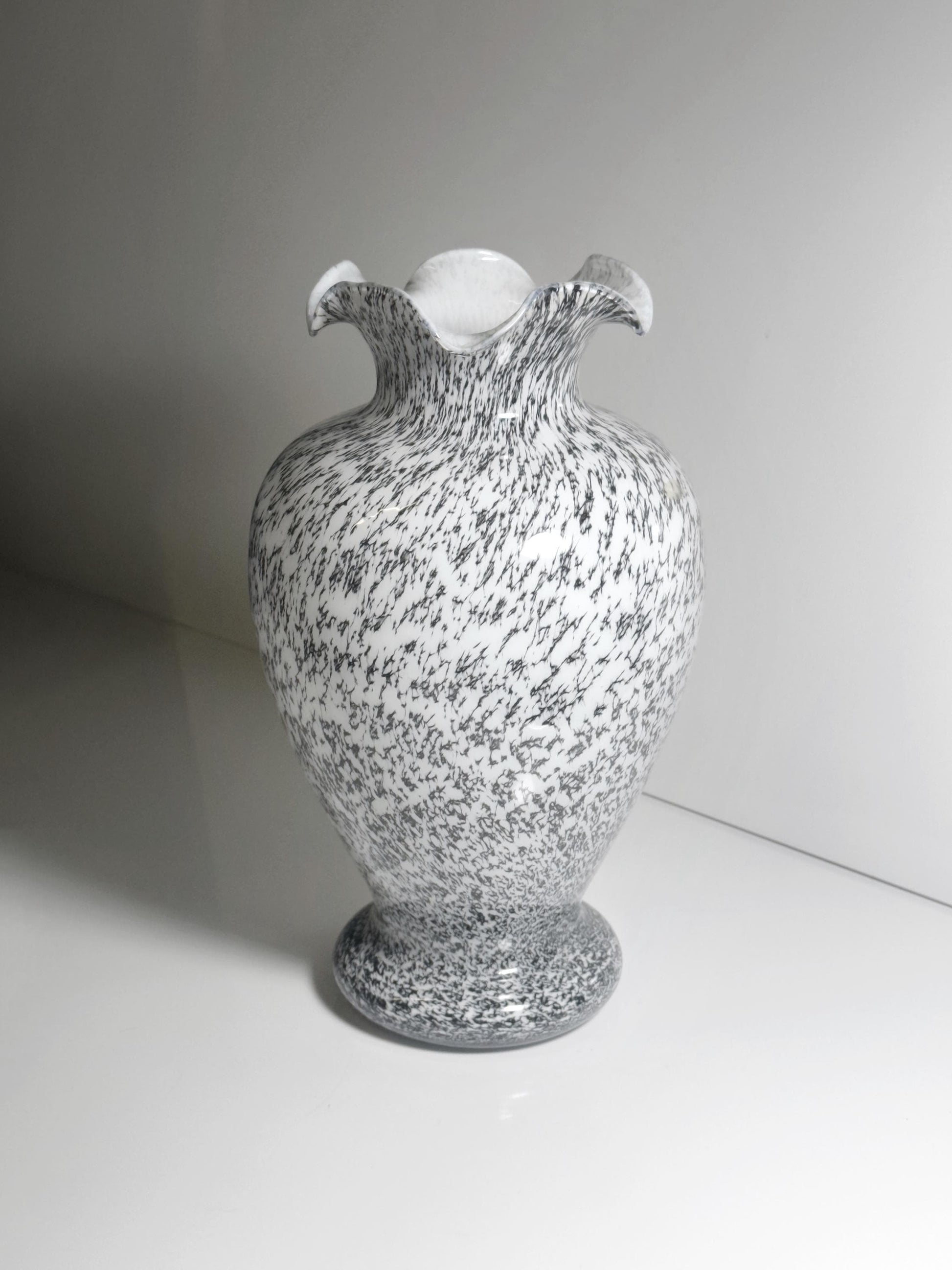 Vintage Vase Murano Glas Tortoise Italien 1980er