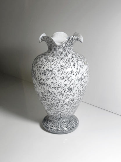Vintage Vase Murano Glas Tortoise Italien 1980er