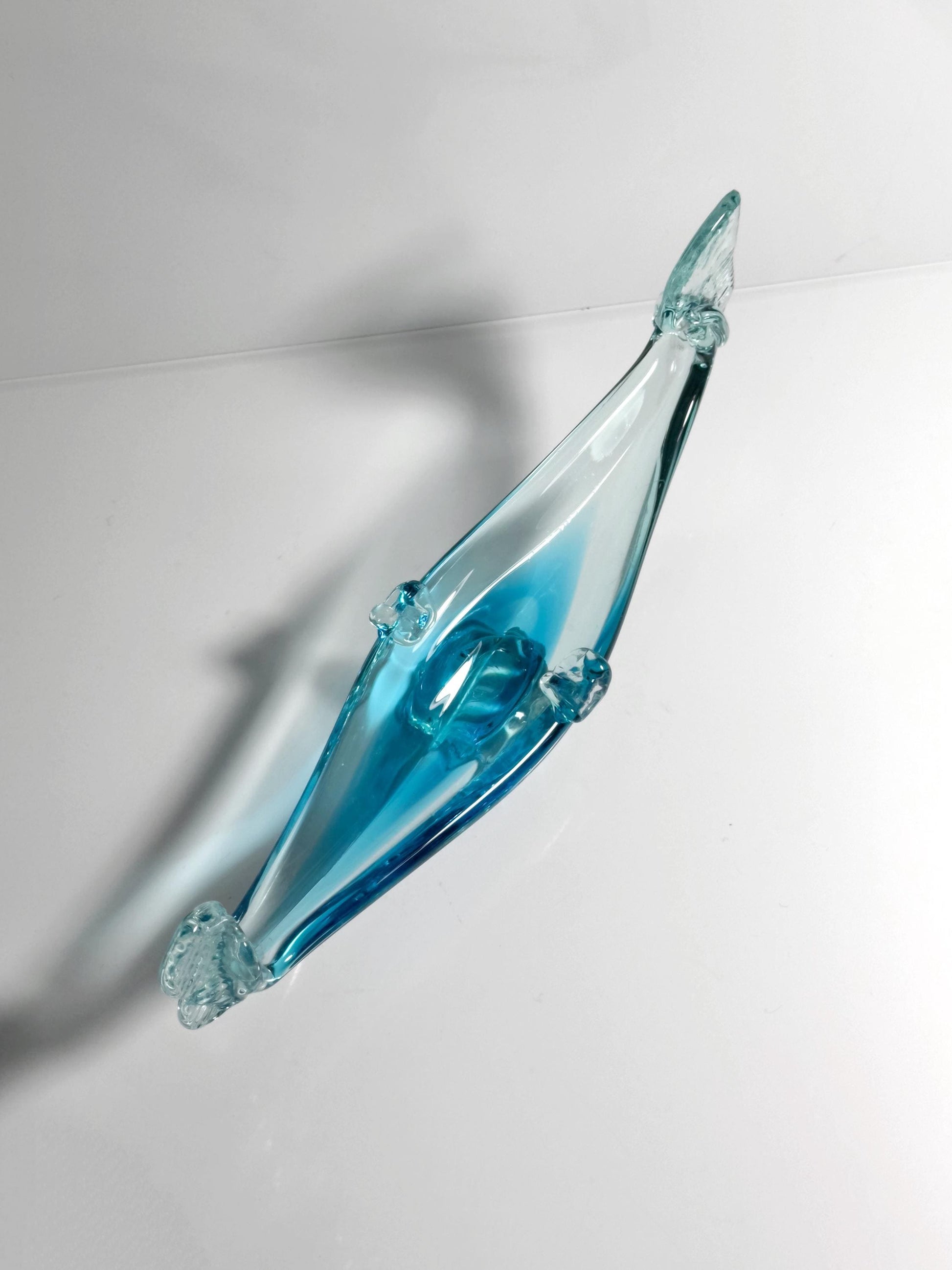 Vintage Schale Murano Gondel Blau