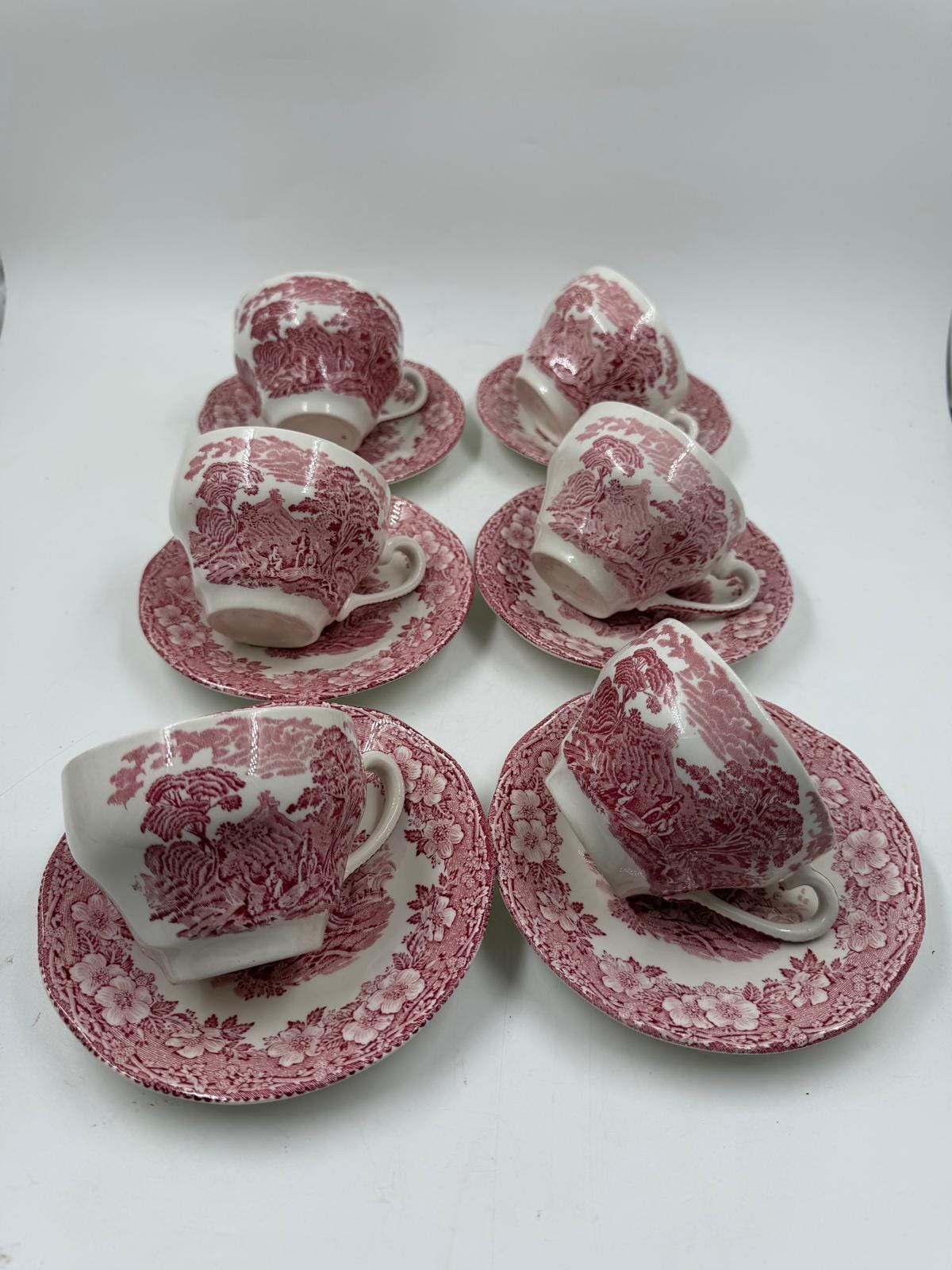 Vintage Kaffeeservice Wedgewood von Wedgwood Set für 6 Tee Englisch Mehrfarbig
