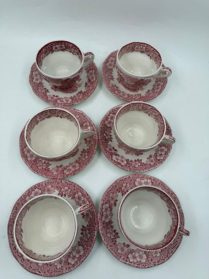 Vintage Kaffeeservice Wedgewood von Wedgwood Set für 6 Tee Englisch Mehrfarbig