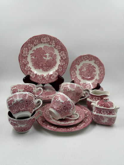 Vintage Kaffeeservice Wedgewood von Wedgwood Set für 6 Tee Englisch Mehrfarbig
