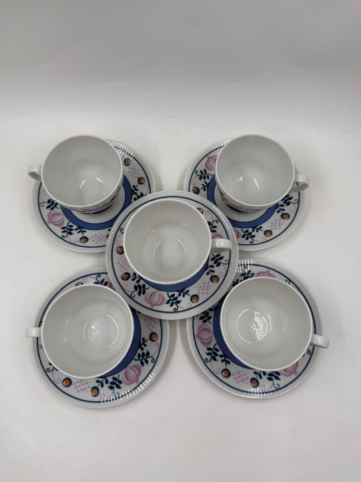 Vintage Kaffeeservice von Seltmann Weiden Blumenmuster für 6 Personen