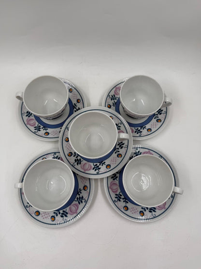 Vintage Kaffeeservice von Seltmann Weiden Blumenmuster für 6 Personen