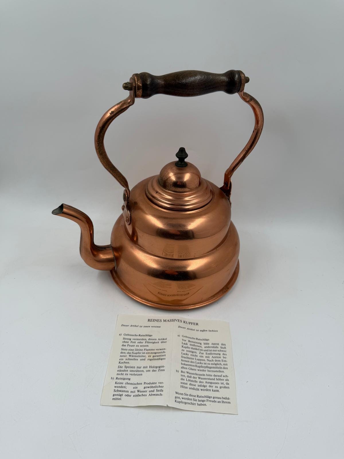 Vintage Kupfertopf von unbekannt für unbekannt, Einzelstück, schöne Patina, Deko oder Sammlerobjekt