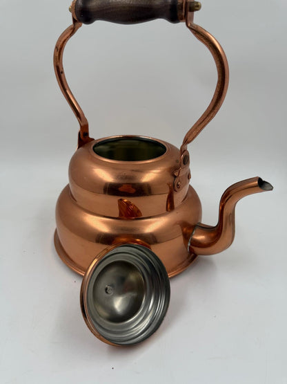 Vintage Kupfertopf von unbekannt für unbekannt, Einzelstück, schöne Patina, Deko oder Sammlerobjekt