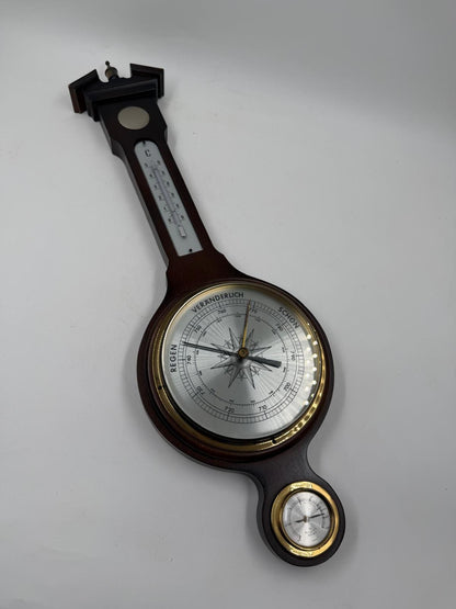 Vintage Wand Wetterstation Barometer von KlassikDekorative
