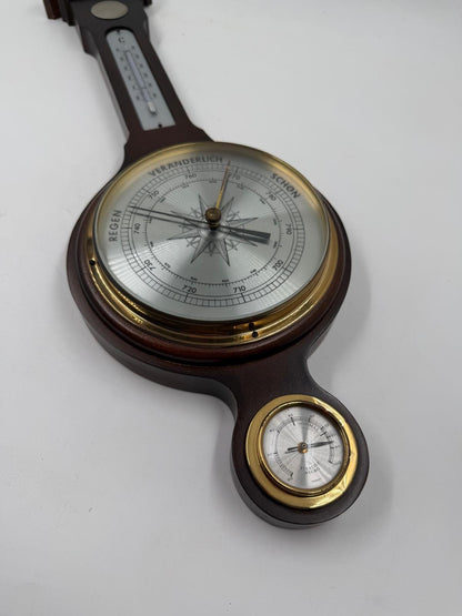 Vintage Wand Wetterstation Barometer von KlassikDekorative