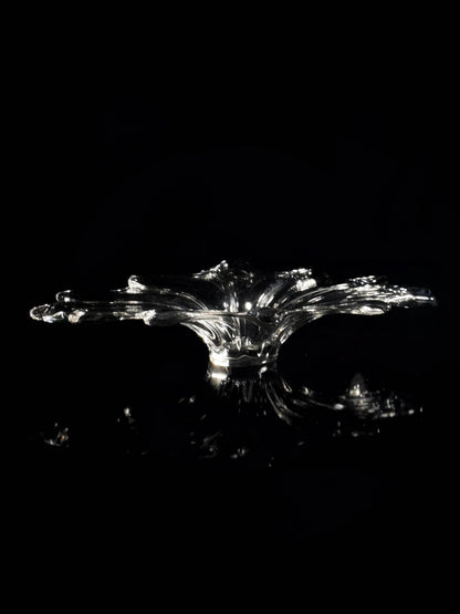 Vintage Schale Murano Kristallglas von Italien