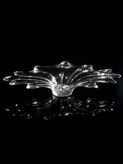 Vintage Schale Murano Kristallglas von Italien