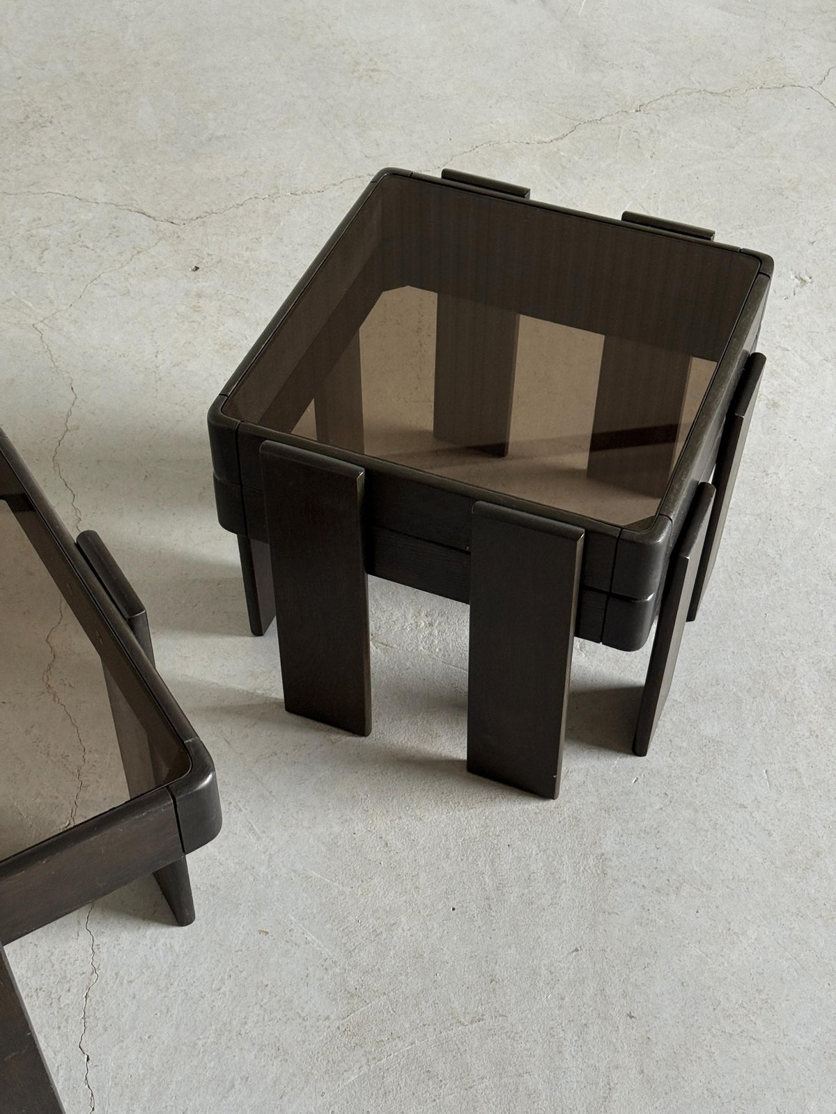 Vintage Satztisch Set von 3 von Gianfranco Frattini für Meblo
