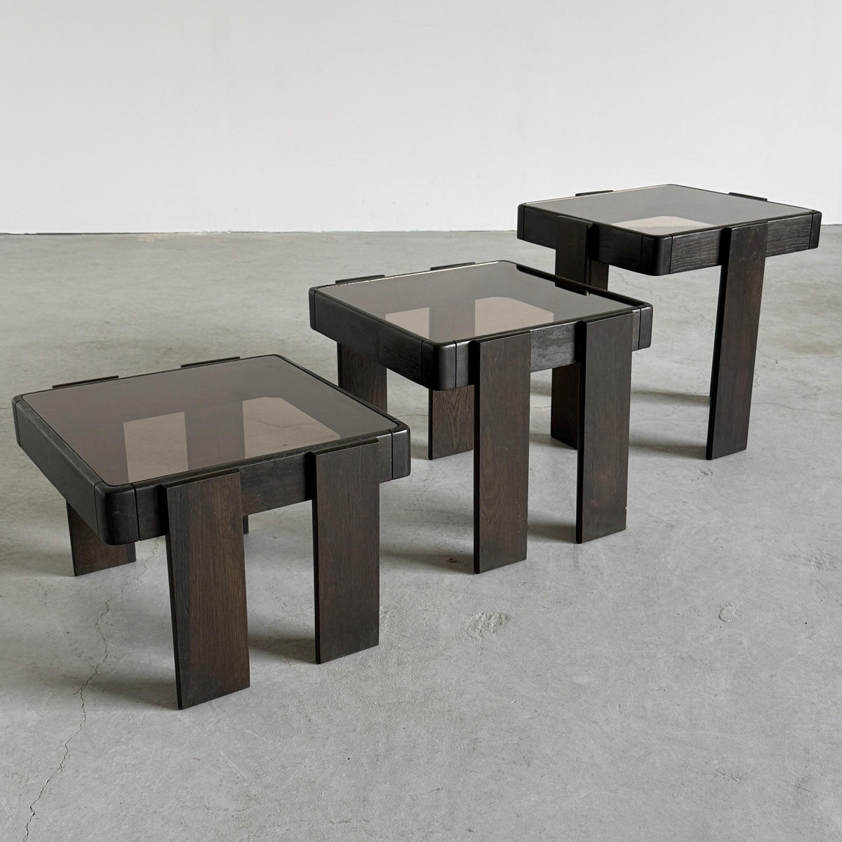 Vintage Satztisch Set von 3 von Gianfranco Frattini für Meblo