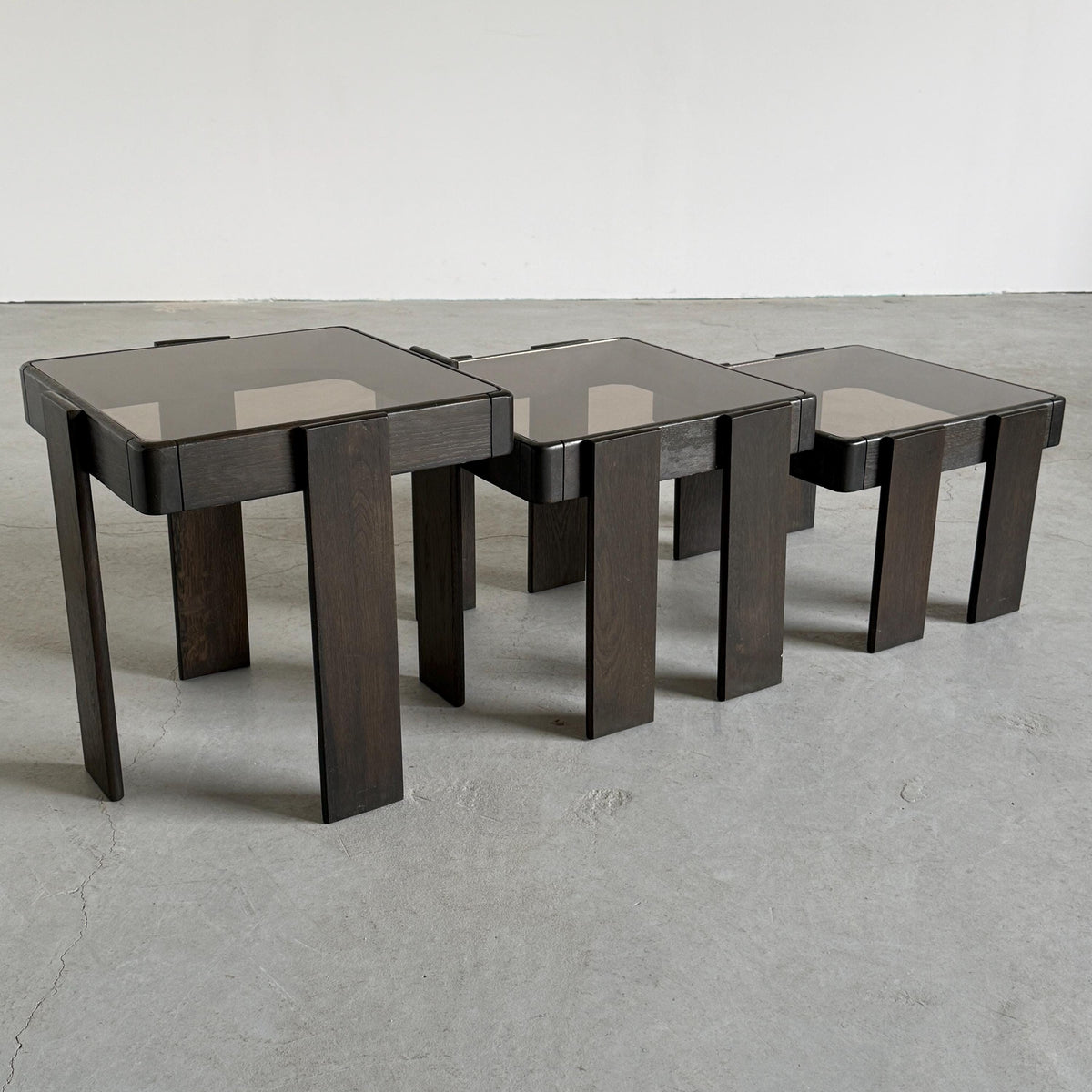 Vintage Satztisch Set von 3 von Gianfranco Frattini für Meblo