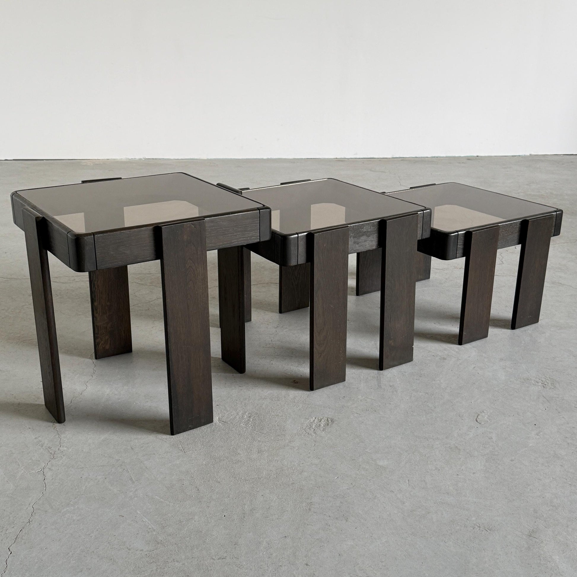 Vintage Satztisch Set von 3 von Gianfranco Frattini für Meblo