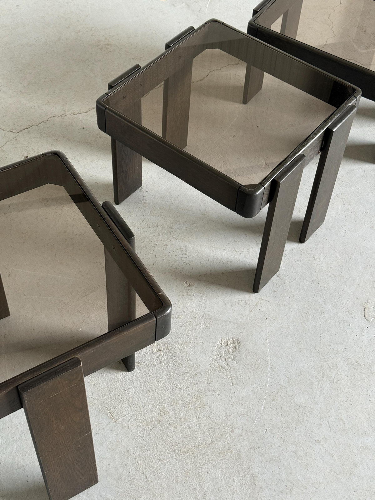 Vintage Satztisch Set von 3 von Gianfranco Frattini für Meblo