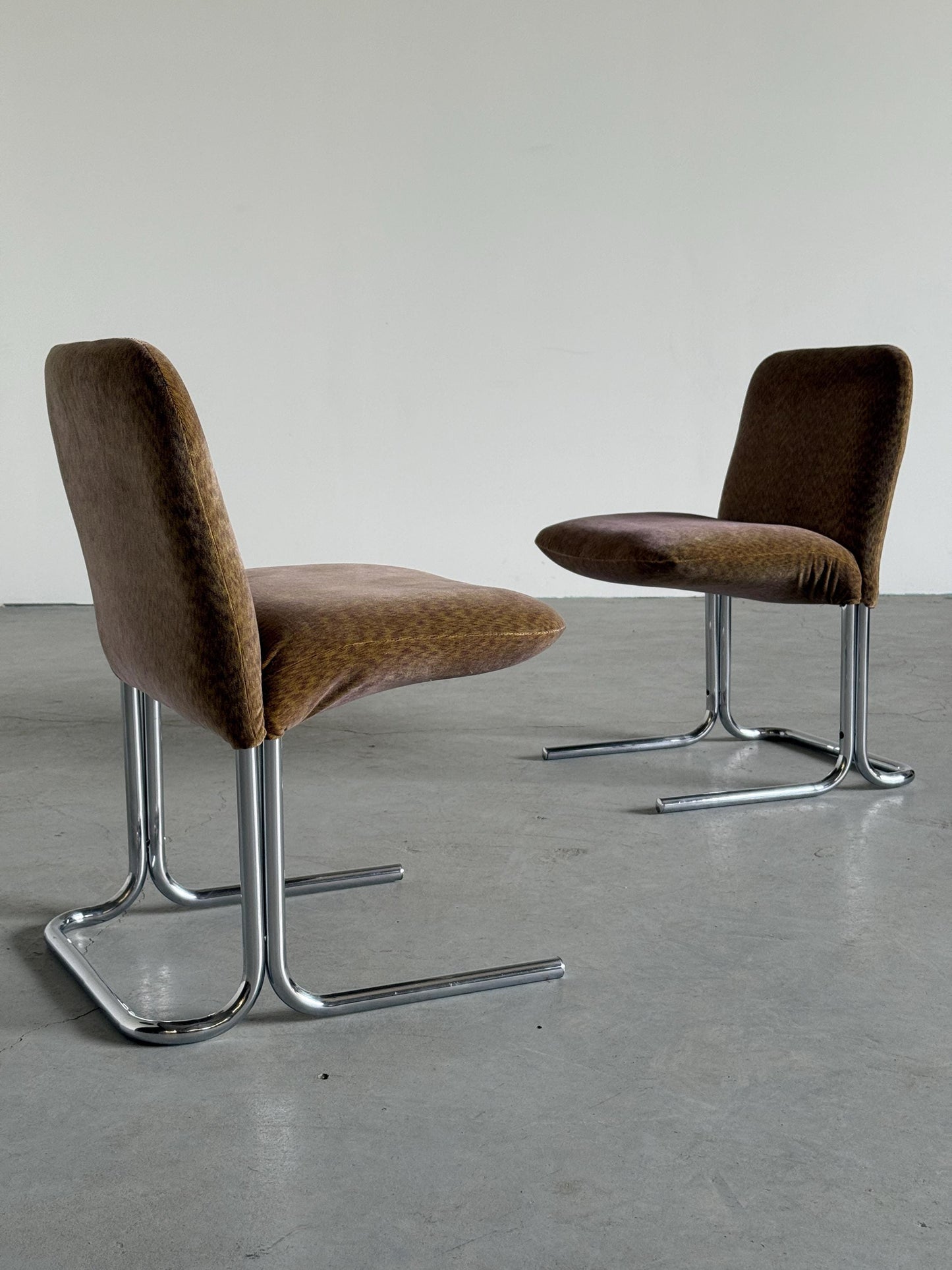 Vintage Armlehnsessel Set von 2 im Stil von Pierre Paulin mit abstraktem Muster