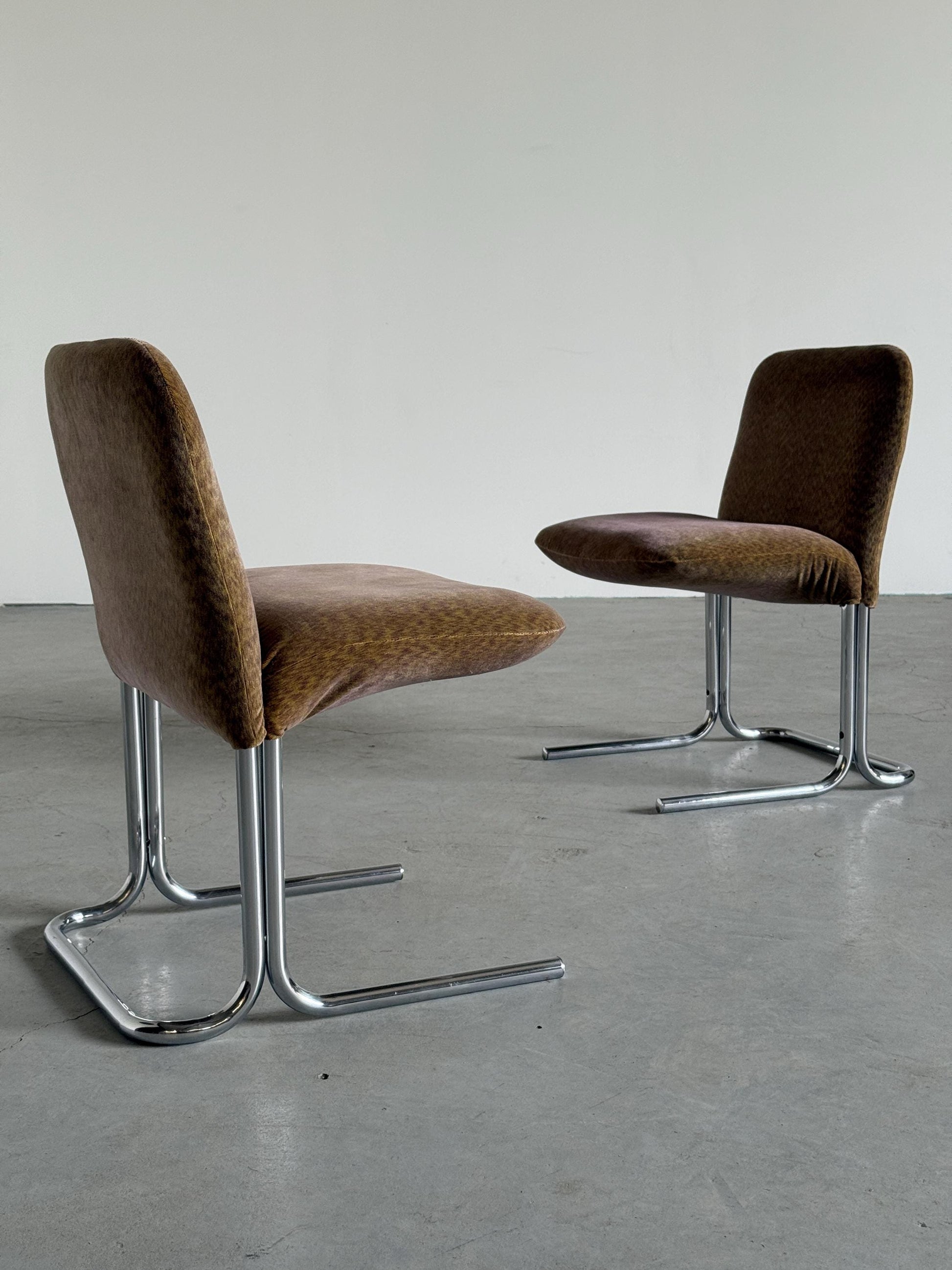 Vintage Armlehnsessel Set von 2 im Stil von Pierre Paulin mit abstraktem Muster